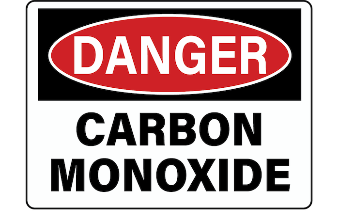 Carbon Monoxide warning sign