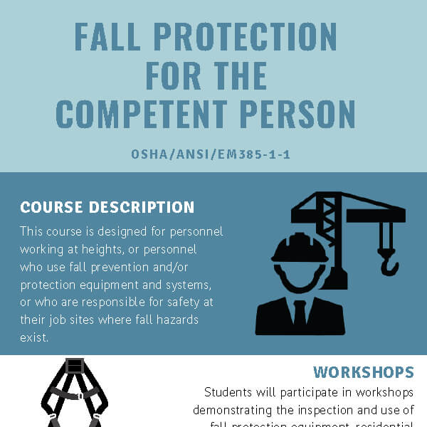 Fall Protection for the Competent Person Course